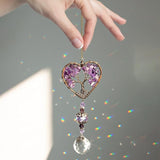 H&D HYALINE & DORA Sun Catcher Crystal Tree of Life Rainbow Maker Drops Hang for Window, Home Decor, Car Charms