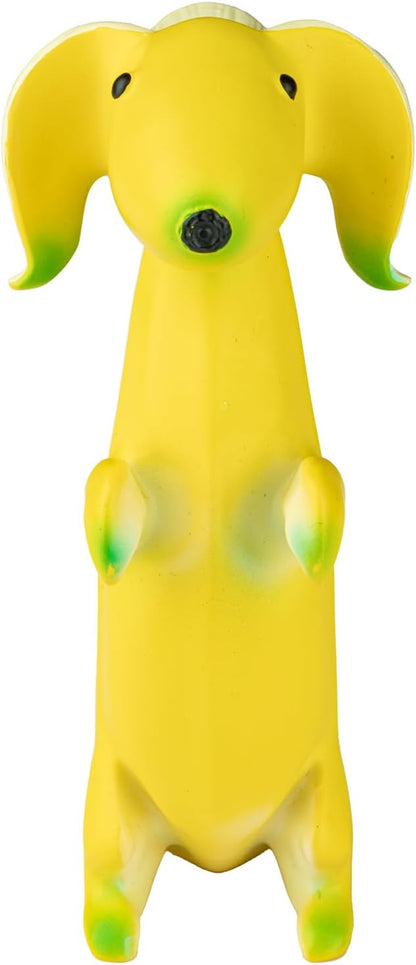 WELLMILLER Banana Dog Statue Garden Statues Cute Dog Resin Art Collectible Figurines,Home/Office Decor and Outdoor Garden Decor Personalized Gifts