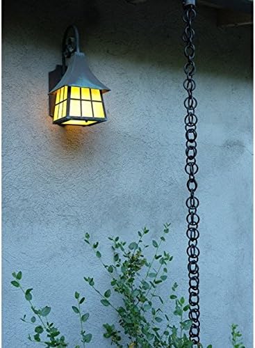Nutshell Stores Double Loops Rain Chain - Black - 9 Feet