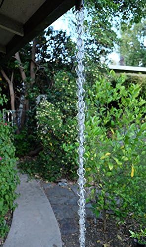 Nutshell Stores Double Loops Rain Chain - Stainless Steel - 13 Feet