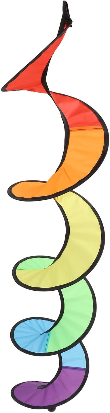 Hanging Wind Spinners, Spiral Wind Spinner Colorful Windsock Outdoor Garden Decor Hanging Decoration for Yard Garden Outdoor