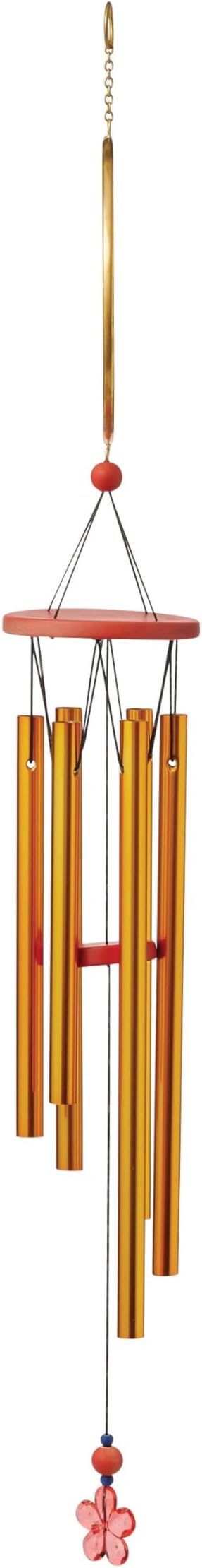 Enesco Jim Shore Heartwood Creek Cardinal Birds on Branches with Flowers Wind Chime - Decorative Hanging Metal Tube Wind Chimes Indoor Outdoor Patio Home Decor Windchime, 28 Inch