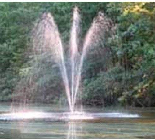 Custom Pro 1/3 HP Floating Pond and Lake Fountain Complete Kit - Powerful 3500 GPH Pump, 4 Spray Styles, 100 Foot Cord and More - Easy to Assemble