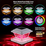 4x4 Post Solar Cap Lights - 3 Color Modes