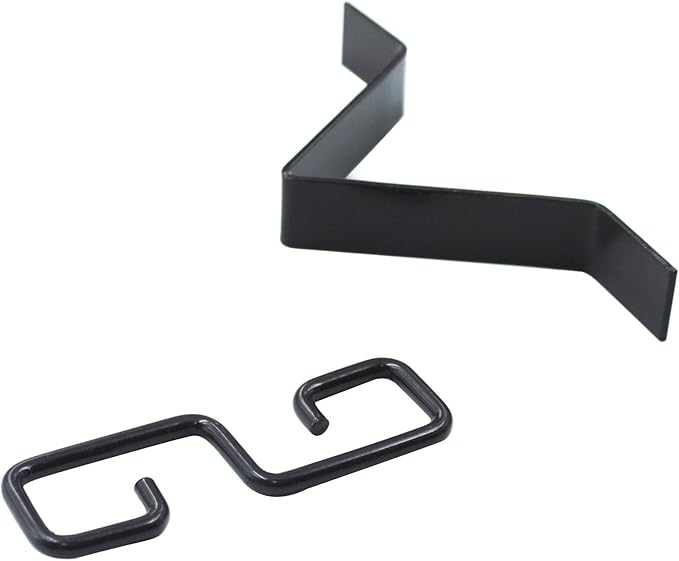 Rain Chain Gutters Adapter Clip for Garden V Style Copper Hook Hanger Gutter Clip for Rain Chain Installation kit Iron Connector for Rain Chimes Downspout Outside Hardware