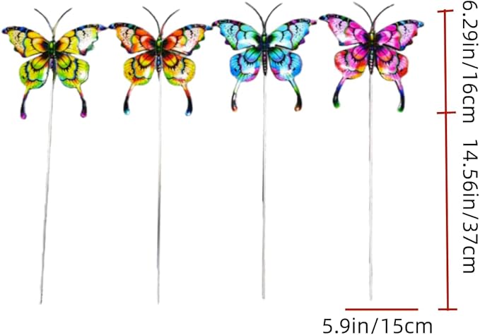 A Set of Adorable Wrought-Iron Garden planters is Suitable for Various Places Such as patios, courtyards, corridors, etc. (Butterfly)