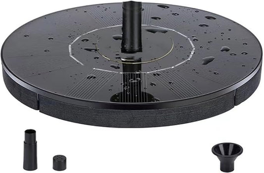 Solar Fountain for Bird Bath, Solar Water Fountain with 6 Nozzles & Fixed Pipes, Upgraded Version 2.5W Solar Water Pump, Suitable for Bird Bath, Garden, Courtyard, Fish Tank, Outdoor