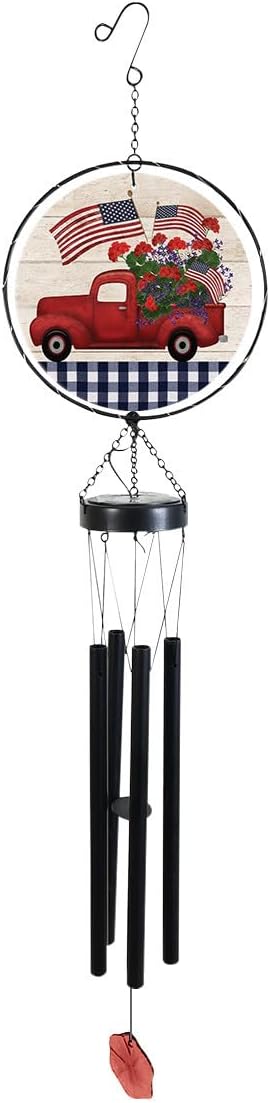 Briarwood Lane Stars and Stripes Truck Illuminated Wind Chime