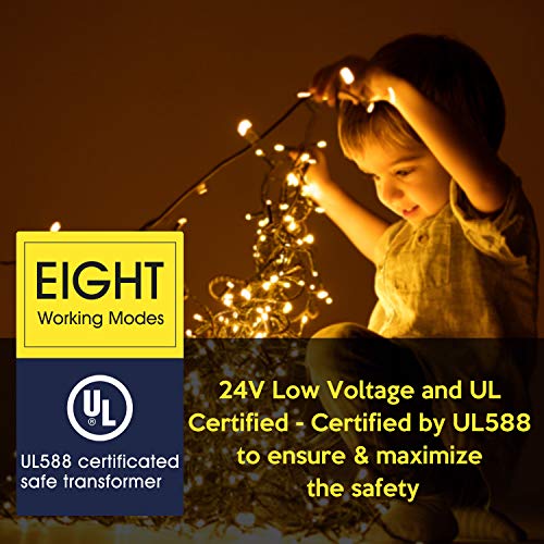 COSFLY Outdoor Christmas String Lights 209ft 600 LED - UL Certified