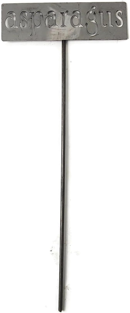Classic Metal Garden Markers 19 Inches Tall (asparagus, Raw, Unfinished Steel (will rust with time))