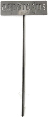Classic Metal Garden Markers 19 Inches Tall (asparagus, Raw, Unfinished Steel (will rust with time))