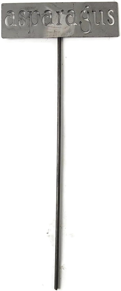 Classic Metal Garden Markers 19 Inches Tall (asparagus, Raw, Unfinished Steel (will rust with time))