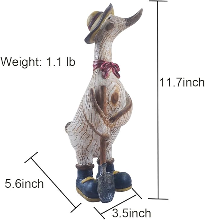 Garden Statues Duck, Funny Cartoon Duck Garden Statues Indoor Outdoor Decorations for Yard Home Garden Patio and Office