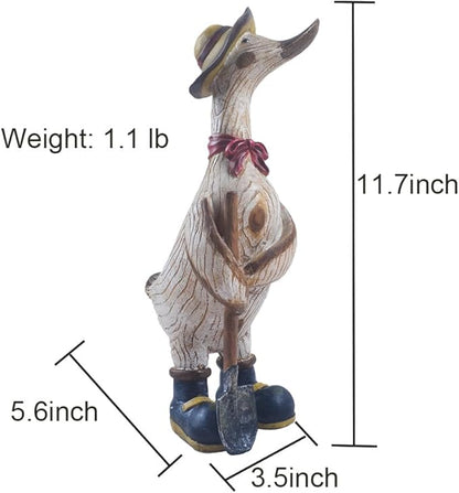 Garden Statues Duck, Funny Cartoon Duck Garden Statues Indoor Outdoor Decorations for Yard Home Garden Patio and Office