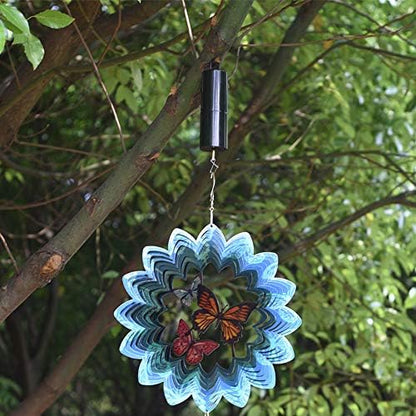 FENELY Wind Spinner Motor Battery Operated for Hanging Display Yard Black Wind Spinners Outdoor Sculptures - Load Capacity of 4 Pounds