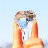 1PCS AB Color Heart Crystal Sun Catchers, Hanging Suncatchers with Glass Prism, Rainbow Maker for Windows, Balcony, Kitchen, Garden Decoration (AB Color Heart 1PCs)