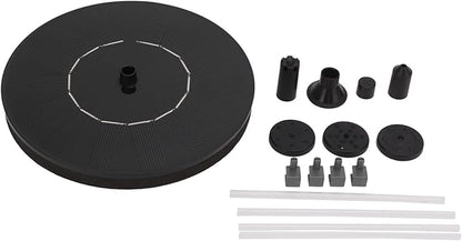 Solar Fountain Pump, ing Solar Fountain for Bird Bath, 7 Nozzles with 30 60cm Spray Height, ed Garden for Pool oor r, Includes