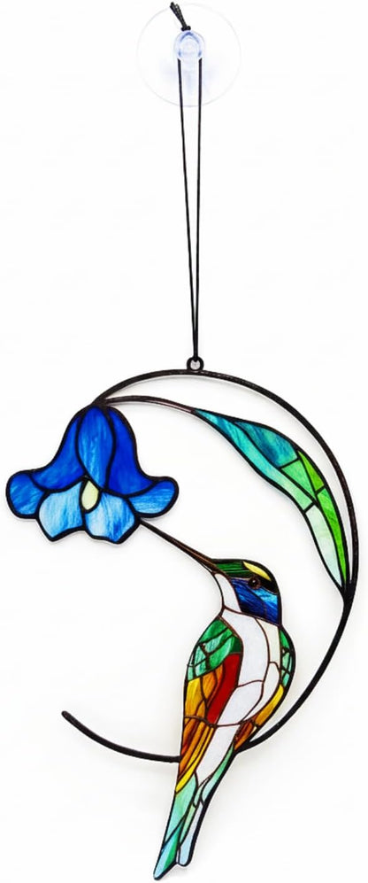 Hummingbird Gifts for Women, Hummingbird Sun Catcher for Window Hanging, Mothers Day for Mom Grandma Bird Lovers, Spring Suncatcher Garden Decor for Indoor Outdoor Windows(4)