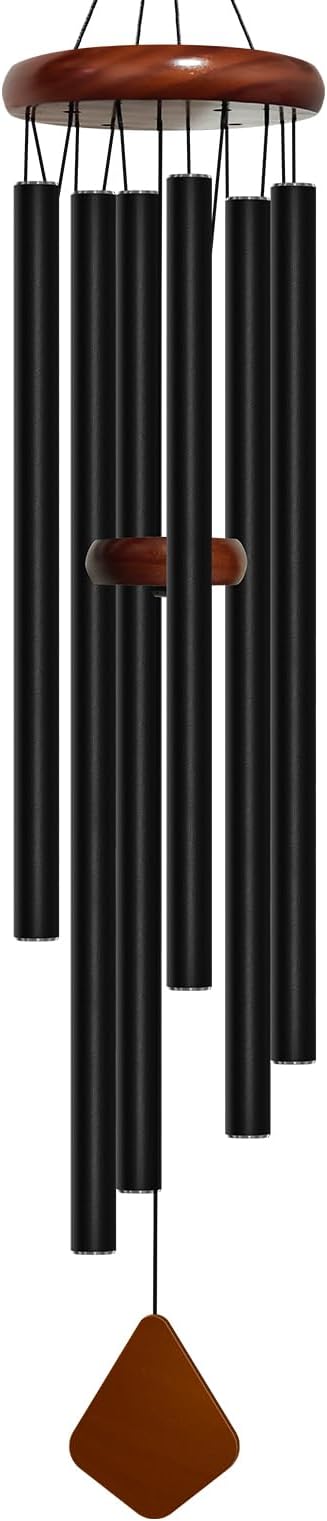 Bursvik 50'' Wind Chimes for Outside Deep Tone, Large Wind Chime, 6 Heavy Duty Tubes Metal Extra Large Wind Chimes Outdoor, Decoration for Garden, Patio, Yard, Gifts for Mother's Day(Rhombus)
