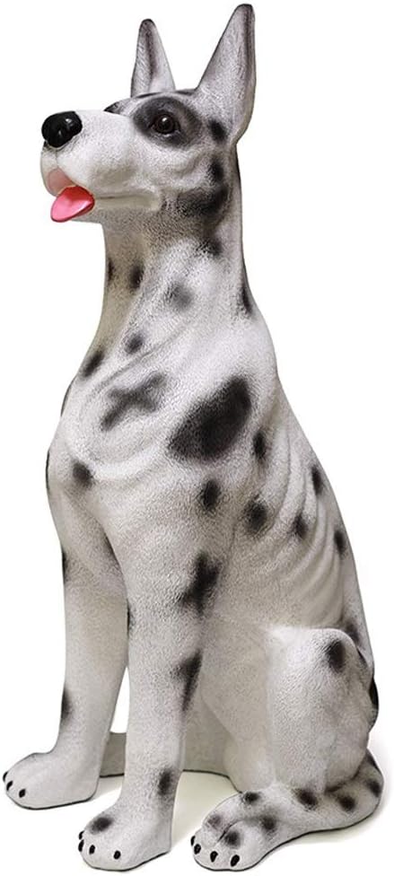 Outdoor Statues Dog Statue Outdoor Sculpture Resin Lawn Ornaments Decor - Best Indoor Outdoor Figurines for Patio Yard and House,