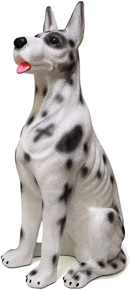 Outdoor Statues Dog Statue Outdoor Sculpture Resin Lawn Ornaments Decor - Best Indoor Outdoor Figurines for Patio Yard and House,