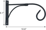 Tinsow Plant Bracket Iron Wall Hooks Straight Downcurled Hanging for Wind Chimes, Flower Baskets, Decorative Plants, Lantern, Wind Spinners, Bird Feeders, Indoor or Outdoor Decoration