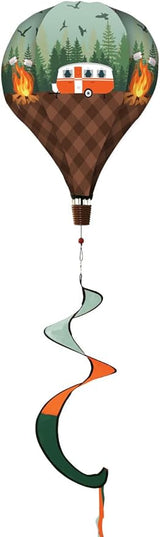Camping Deluxe Everyday Hot Air Balloon Windsock Wind Twister 54" x 12" Briarwood Lane