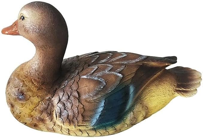 Akozon Pond Floating Duck Statue - Duck Sculpture for Garden, Pond, Pool Decor - Outdoor Ornament for Home, Office, and Fish Tanks (Fishery)