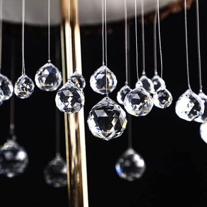 H&D 10pcs 30mm Clear Crystal Ball Feng Shui Lamp Prism Rainbow Suncatcher Wedding Decor Ceiling Lamp Lighting Hanging Drop Pendants
