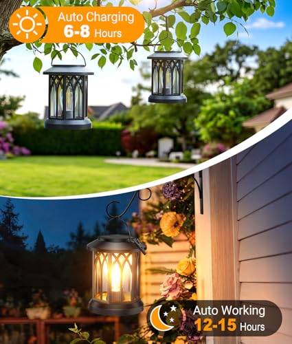 Solar Lanterns Outdoor - Waterproof Hanging Lights