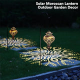 Solar Moroccan Lantern - Bronze, 2 Pack