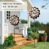 Pure Echo Metal Wind Spinner Outdoor, Wind Spinners for Yard and Garden, 84 inch Wind Sculptures & Spinners, Windmill for Yard Art