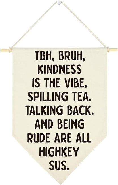 Funny High Middle School Hanging Pennant Flag Humorous Math English Classroom Hanging Flag Funny Science Class Rules Must Haves Wall Decor