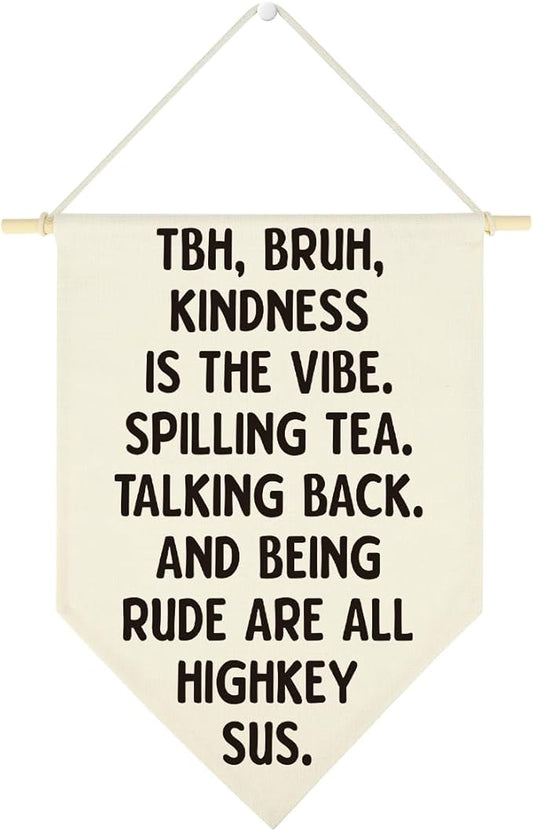Funny High Middle School Hanging Pennant Flag Humorous Math English Classroom Hanging Flag Funny Science Class Rules Must Haves Wall Decor