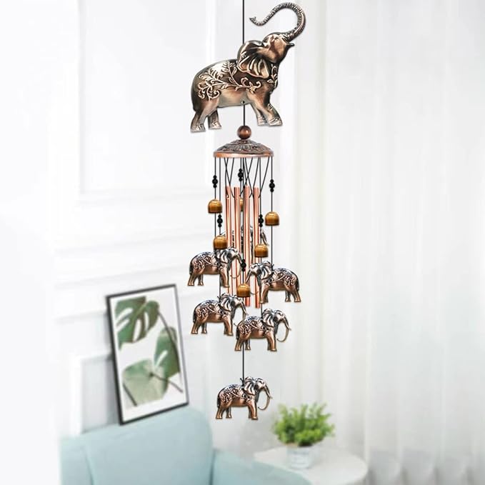 Wind Chimes for Outside,Elephant Gifts for Women, Elephants Decor,Birthday Gift for Mom Grandma, Windchimes Clearance Outdoor,Garden Patio Yard Decorations