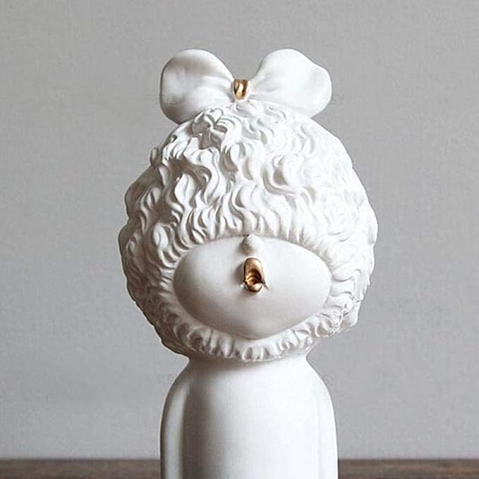 Garden Ornaments Decor Statue Outdoor,Abstract Unique Statue Sculpture Creative Statues and Sculptures Outdoor Decor for Garden,Creative Resin Crafts Portrait Decoration Home Living Room