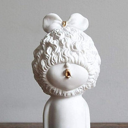 Garden Ornaments Decor Statue Outdoor,Abstract Unique Statue Sculpture Creative Statues and Sculptures Outdoor Decor for Garden,Creative Resin Crafts Portrait Decoration Home Living Room