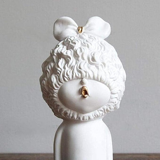 Garden Ornaments Decor Statue Outdoor,Abstract Unique Statue Sculpture Creative Statues and Sculptures Outdoor Decor for Garden,Creative Resin Crafts Portrait Decoration Home Living Room