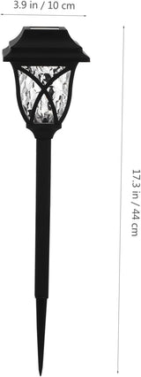 Angoily 4pcs Solar Lawn Lights Easy Install Led Outdoor Garden Lighting for Pathways Unique Design Solar Powered Landscape Decor