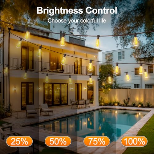 LED String Lights - 100ft Waterproof ST38 Outdoor
