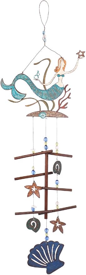 Sunset Vista Designs Great Outdoor Land and Sea Collection Wind Chime - Mermaid