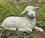 Generic Lamb Concrete Sheep Statue Garden Statuary Stone Lamb Sculpture Sheep Ornament Home and Garden Decoration