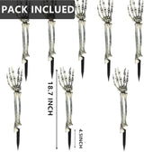 AISENO 8PC Realistic Skeleton Arm Stakes Halloween Decorations for Lawn Stakes Garden Groundbreaker Halloween Skeleton Decoration