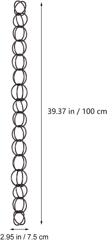 DOITOOL Copper Garden Rain Chain for Gutter Downspout 1m Decorative Drainage Rain Chain for Villa Roof Winter Outdoor Décor