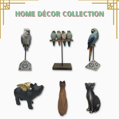 Comfy Hour 3.5" Heavy Duty Cast Iron Bird Figurine, Decorative Vintage Brown Sparrow Statue for Farmhouse Home Decor, Shelf, Mantel & Tiered Tray, Bird Lovers Gift, 1 pc