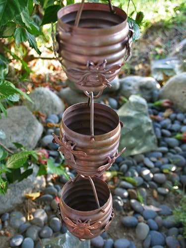 Nutshell Stores Honeybee & Hive Copper Rain Chain - Copper - 10 Feet