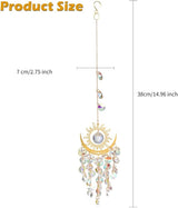 Crystal Suncatcher, Suncatchers for Windows Hanging, Sun Catchers Indoor Window, Unique Crystal Wind Chimes for Indoor & Outdoor Decoration, Gift for Sutffers Home Decor (Multicolour)