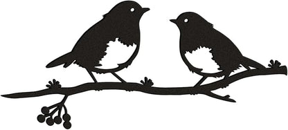 Robin Metal Garden Bird Silhouette - Rustic Ornament, Tree Art for Mother's Day