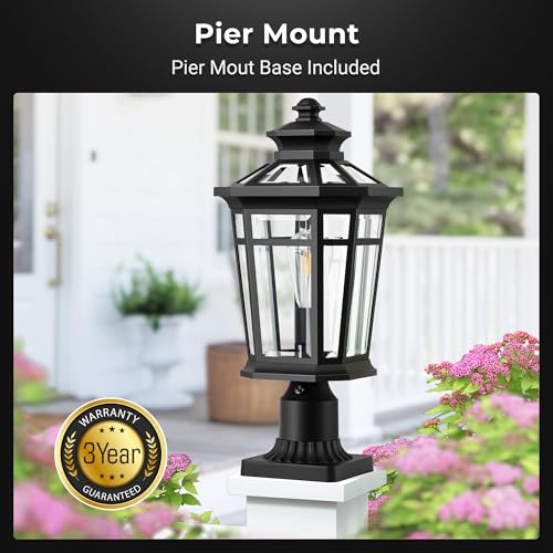 Dusk to Dawn Outdoor Post Light - Large