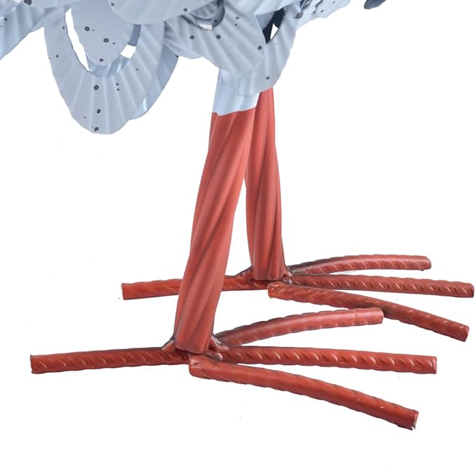 Metal Rooster Statue Garden Chicken Sculpture Decoration Metal Yard Art for Yard Outdoor Indoor Decoration (#E)